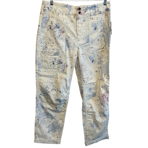 NWT Anthropologie The Wanderer Paint Splattered Chino Pants Size 31 - Picture 1 of 6